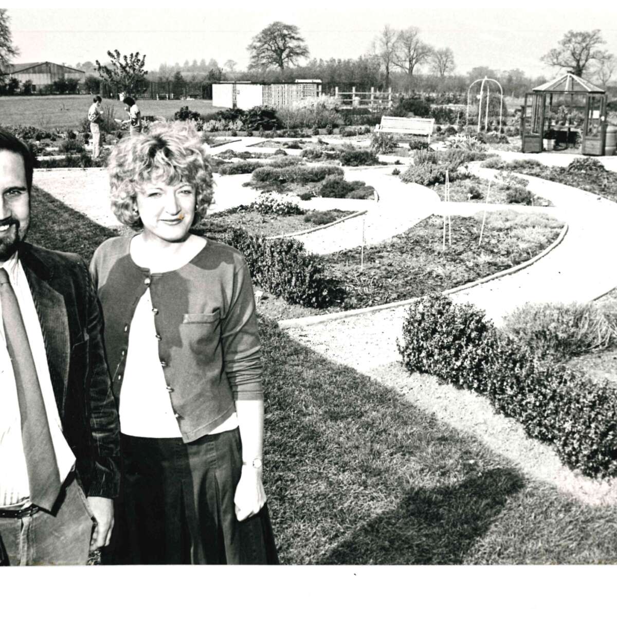 Alan and Jackie Gear at Ryton Gardens in 1986