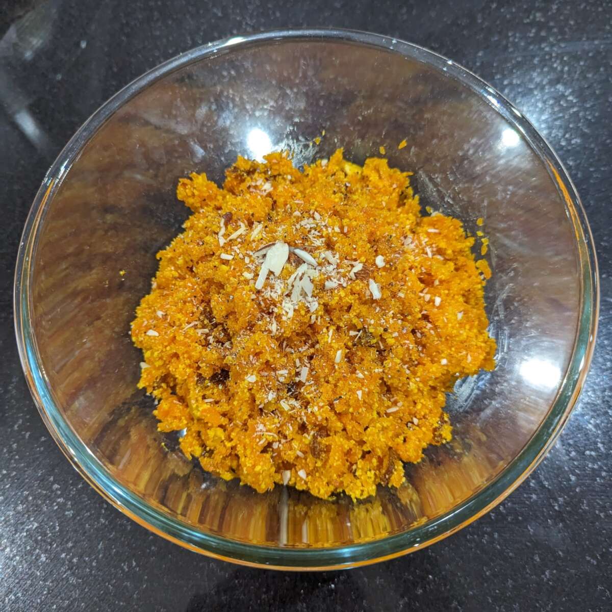 a dish of Gajar ka halwa