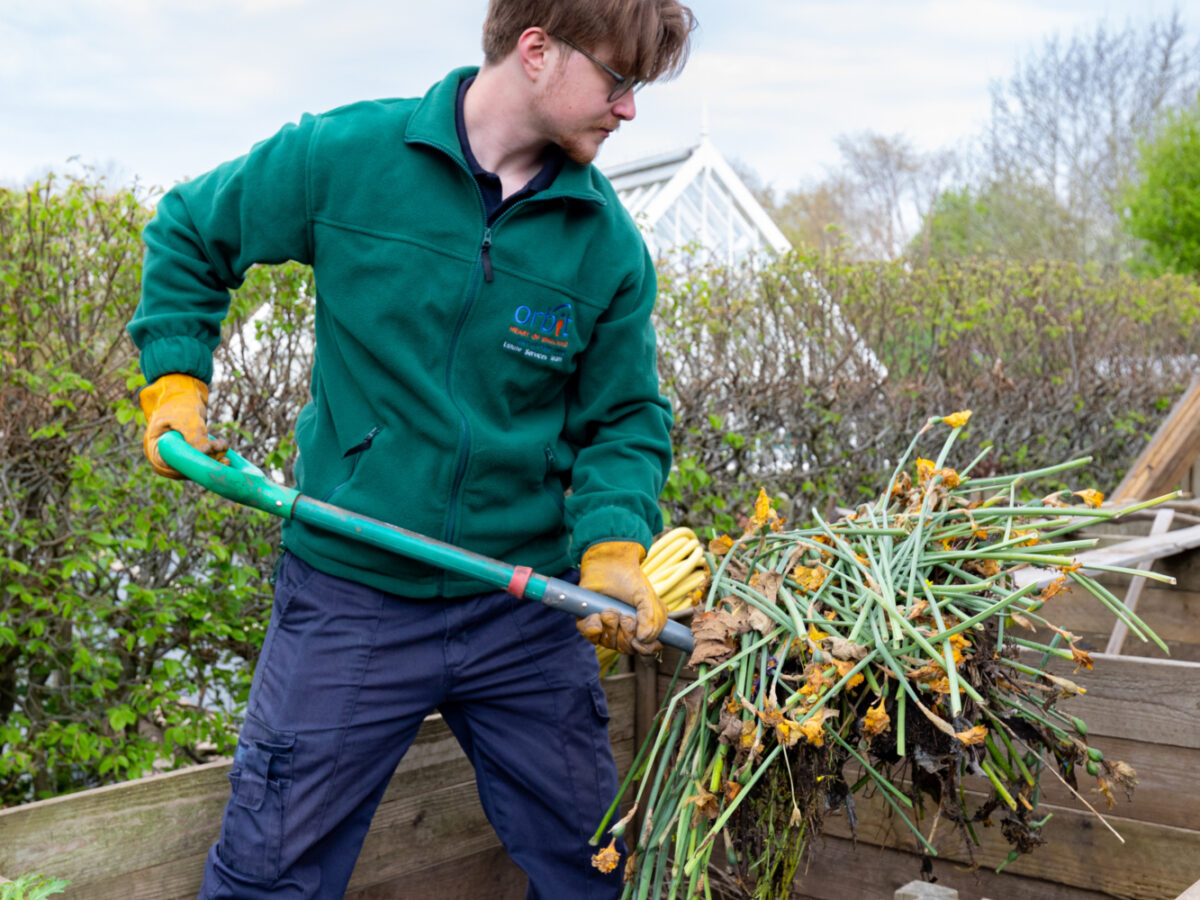 Composting waste