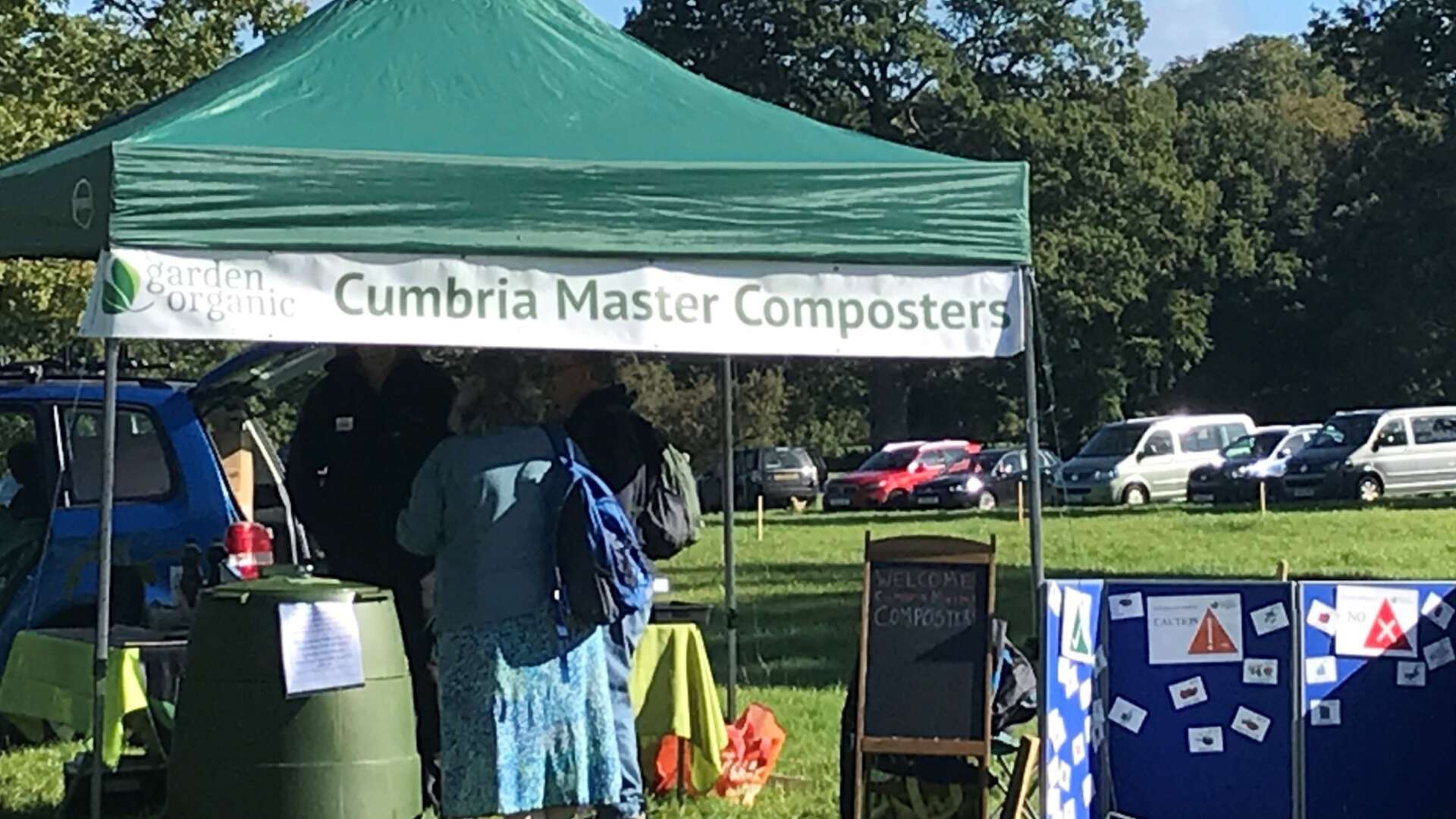 Master Composters stand at apple day event