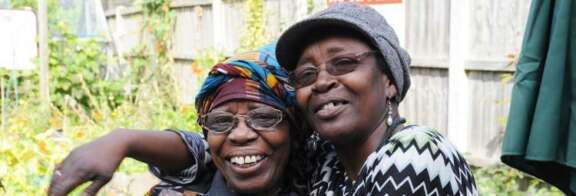 Two gardeners from our Growing from your Roots project