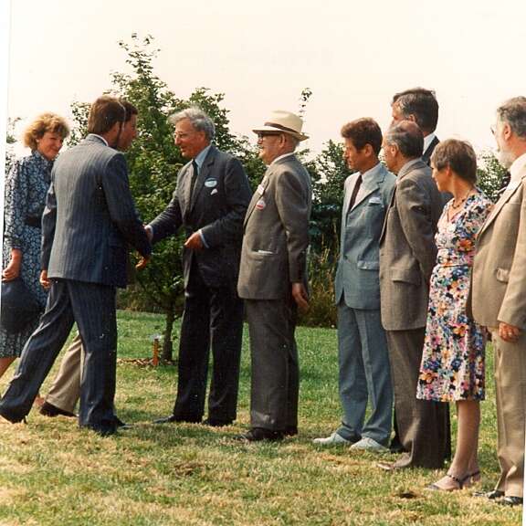 Our Patron, the former Prince of Wales visits Ryton Gardens